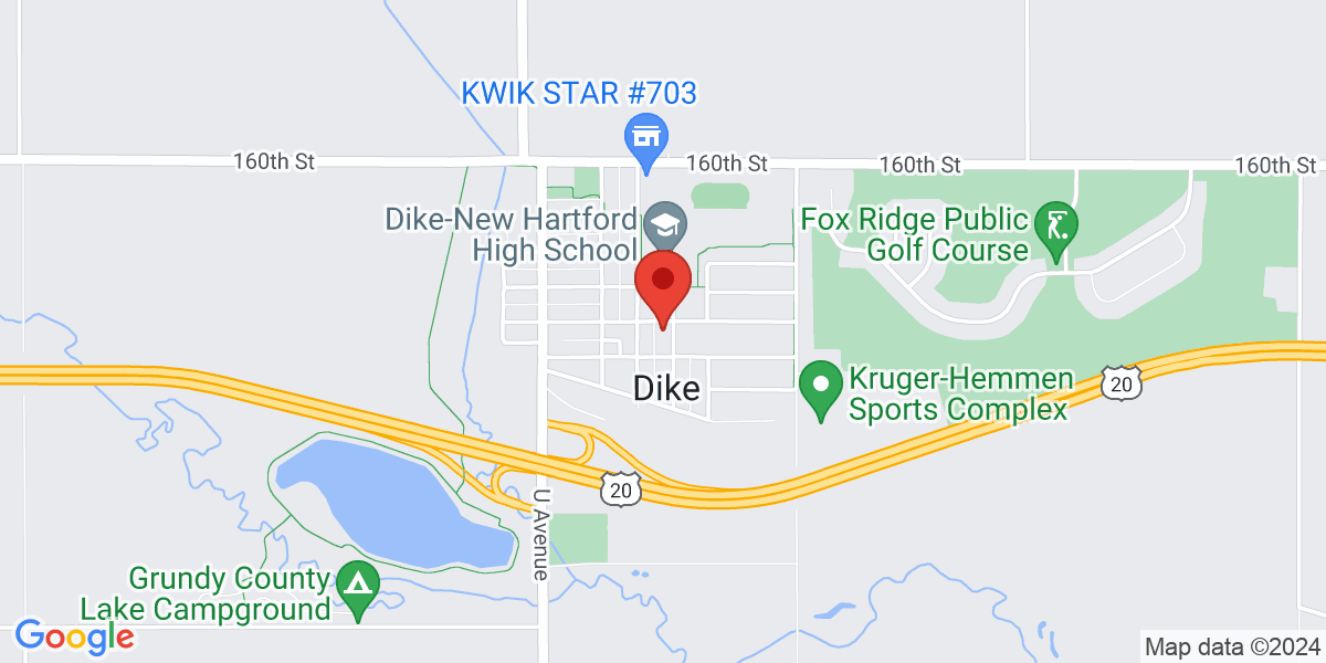 Map of Dike Public Library